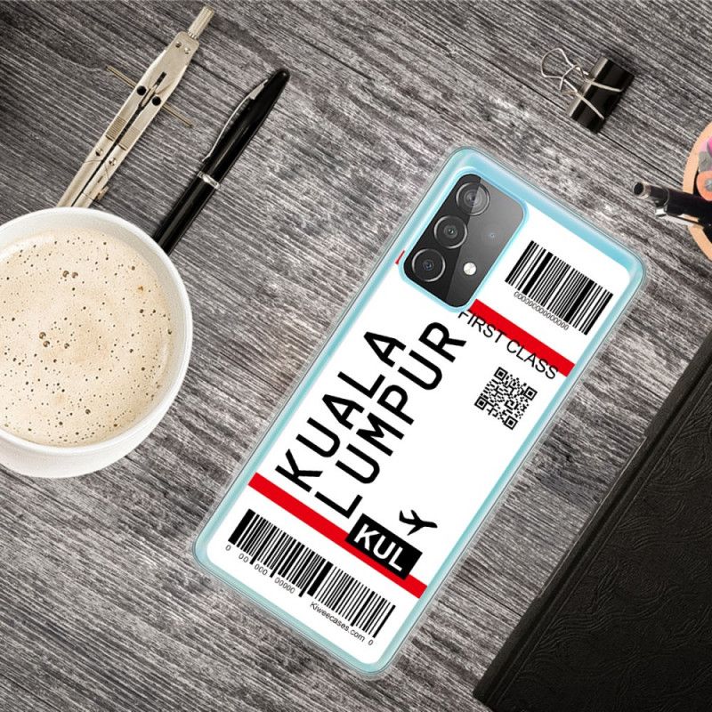 Coque Samsung Galaxy A72 4g / A72 5g Boarding Pass To Kuala Lumpur