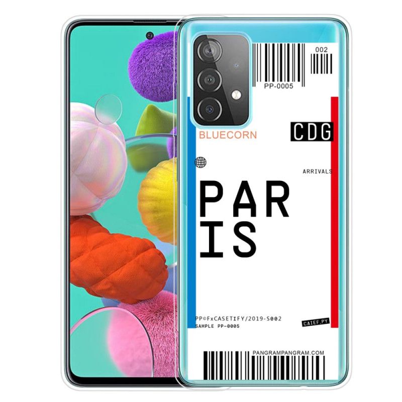 Coque Samsung Galaxy A72 4g / A72 5g Boarding Pass To Paris