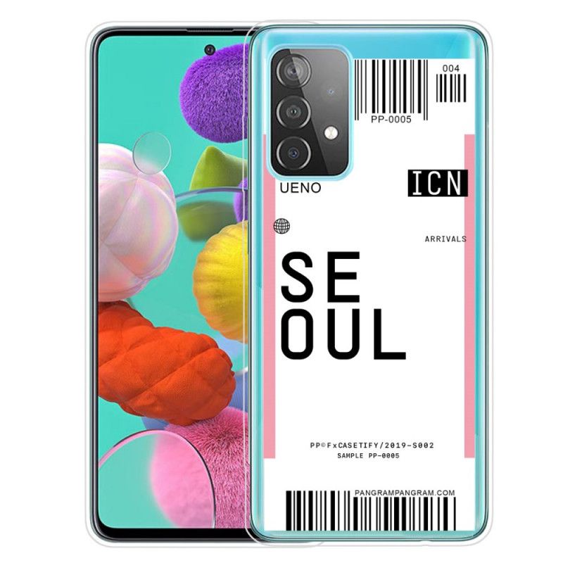 Coque Samsung Galaxy A72 4g / A72 5g Boarding Pass To Seoul