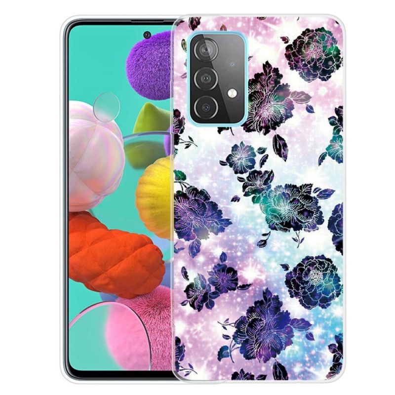 Coque Samsung Galaxy A72 4g / A72 5g Fleurs Vintage Colorées