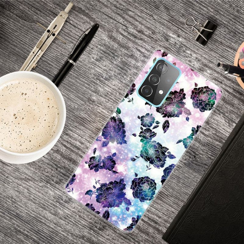 Coque Samsung Galaxy A72 4g / A72 5g Fleurs Vintage Colorées