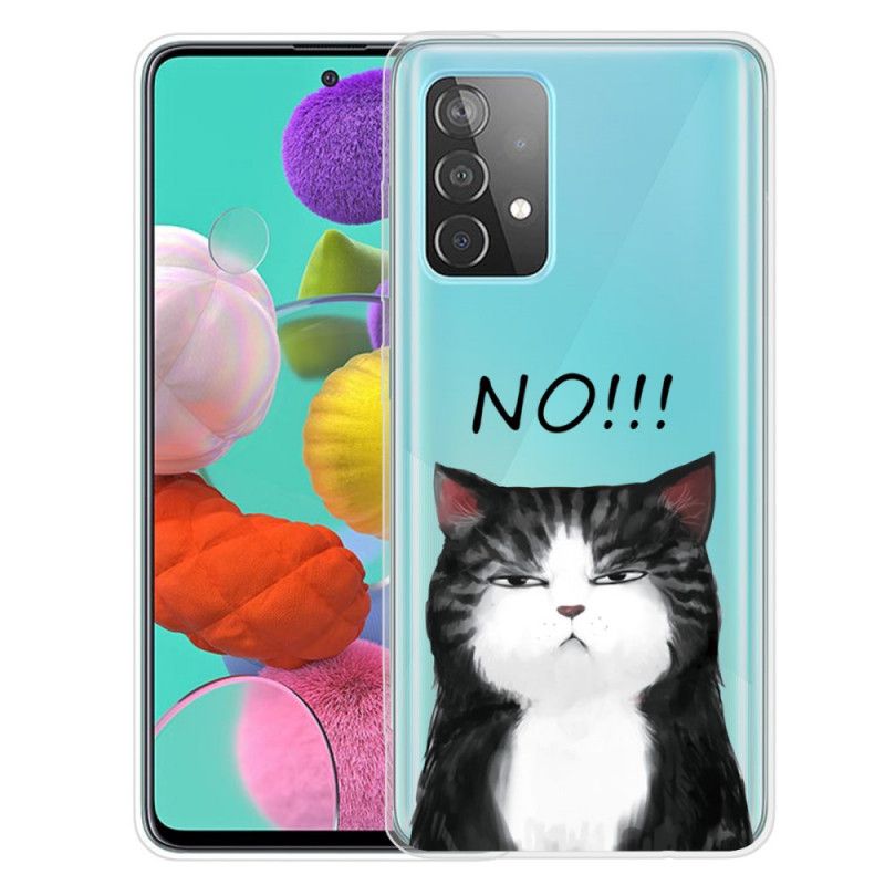 Coque Samsung Galaxy A72 4g / A72 5g Le Chat Qui Dit No