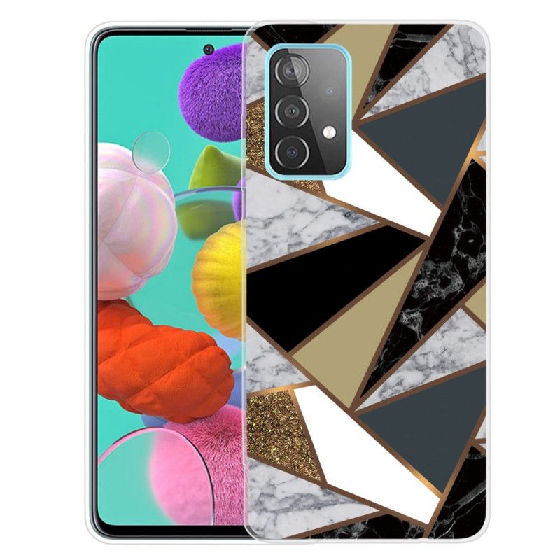 Coque Samsung Galaxy A72 4g / A72 5g Marbre Géométrique