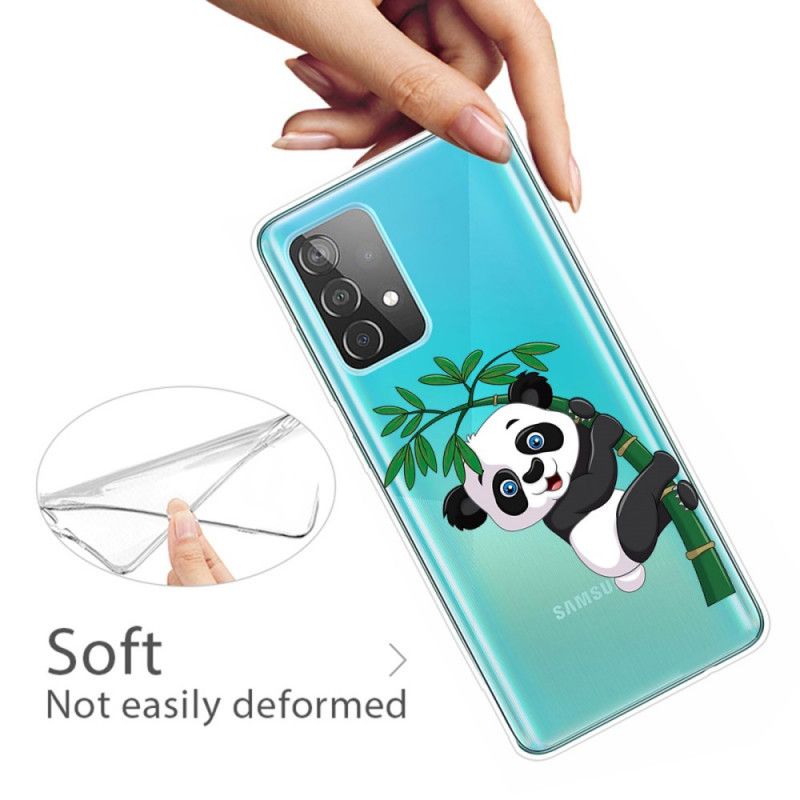Coque Samsung Galaxy A72 4g / A72 5g Panda Sur Le Bambou