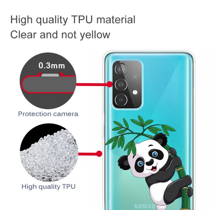 Coque Samsung Galaxy A72 4g / A72 5g Panda Sur Le Bambou