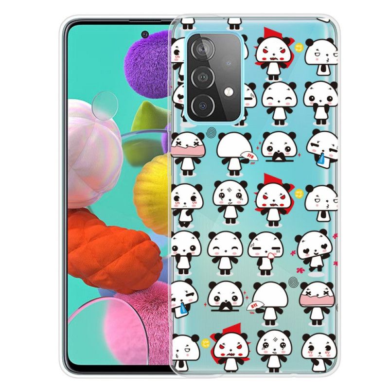 Coque Samsung Galaxy A72 4g / A72 5g Transparente Funny Pandas