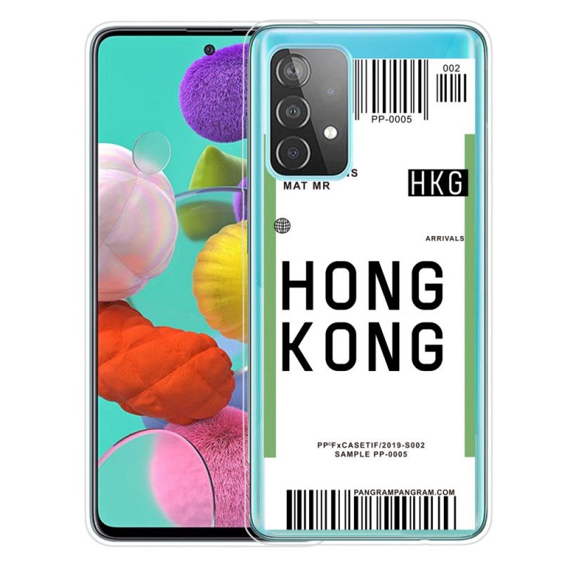 Coque Samsung Galaxy A72 4g / A52 5g Boarding Pass To Hong Kong