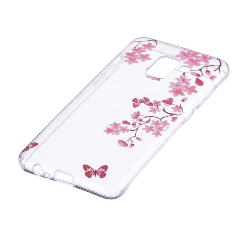 Coque Samsung Galaxy A8 2018 Arbre À Fleurs