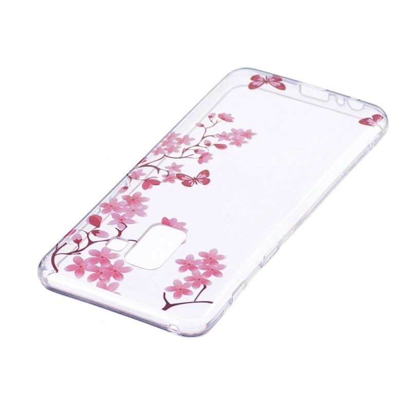 Coque Samsung Galaxy A8 2018 Arbre À Fleurs