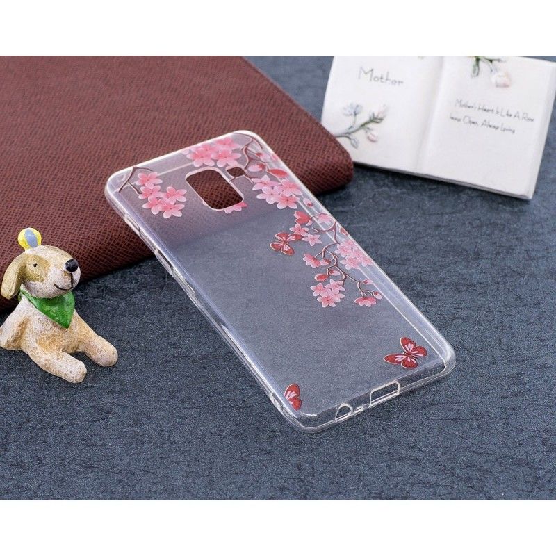 Coque Samsung Galaxy A8 2018 Arbre À Fleurs