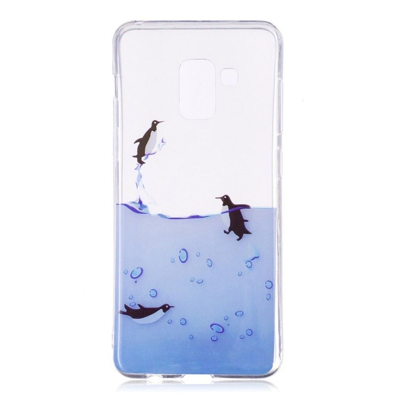 Coque Samsung Galaxy A8 2018 Jeu De Pingouins