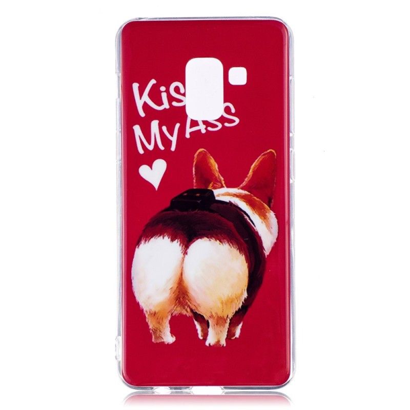 Coque Samsung Galaxy A8 2018 Kiss My Ass Fluorescente