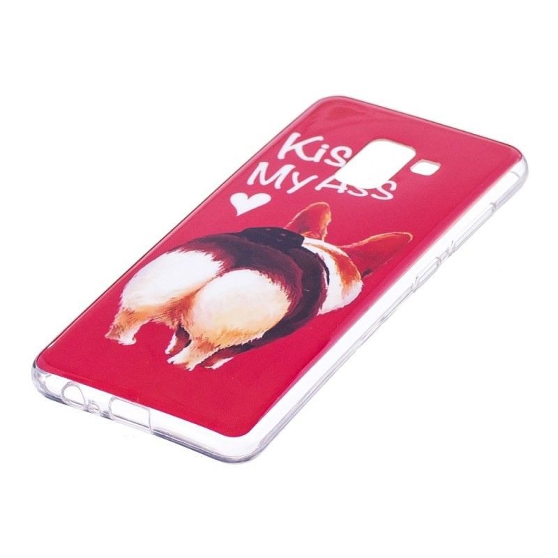 Coque Samsung Galaxy A8 2018 Kiss My Ass Fluorescente