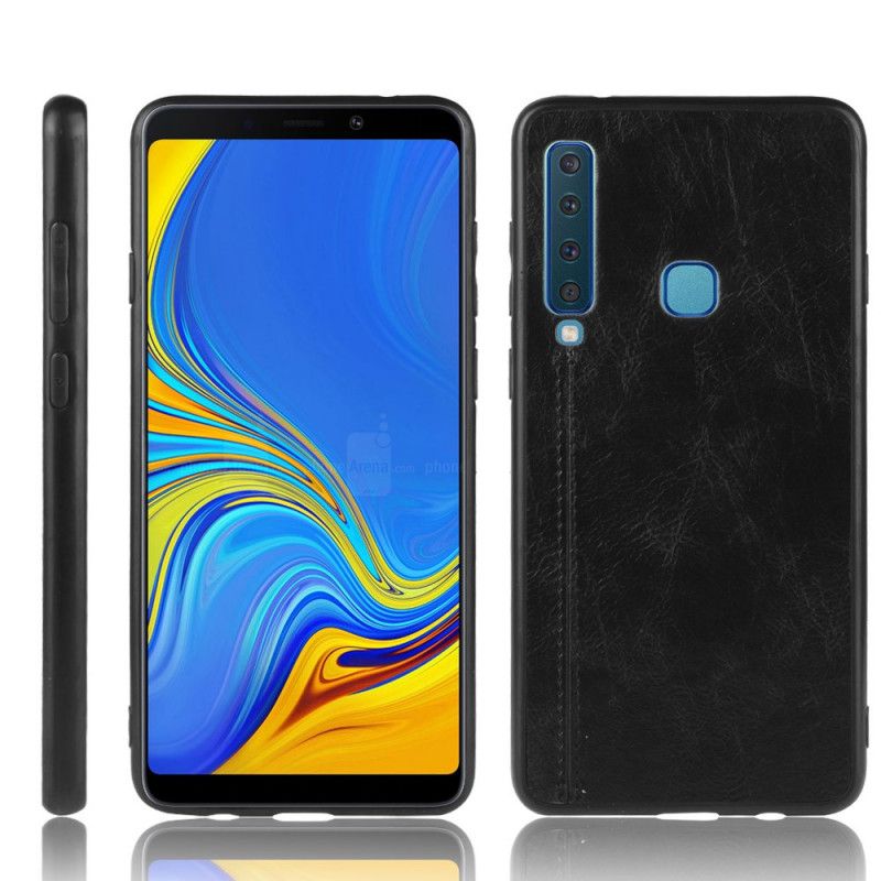 Coque Samsung Galaxy A9 Effet Cuir Couture