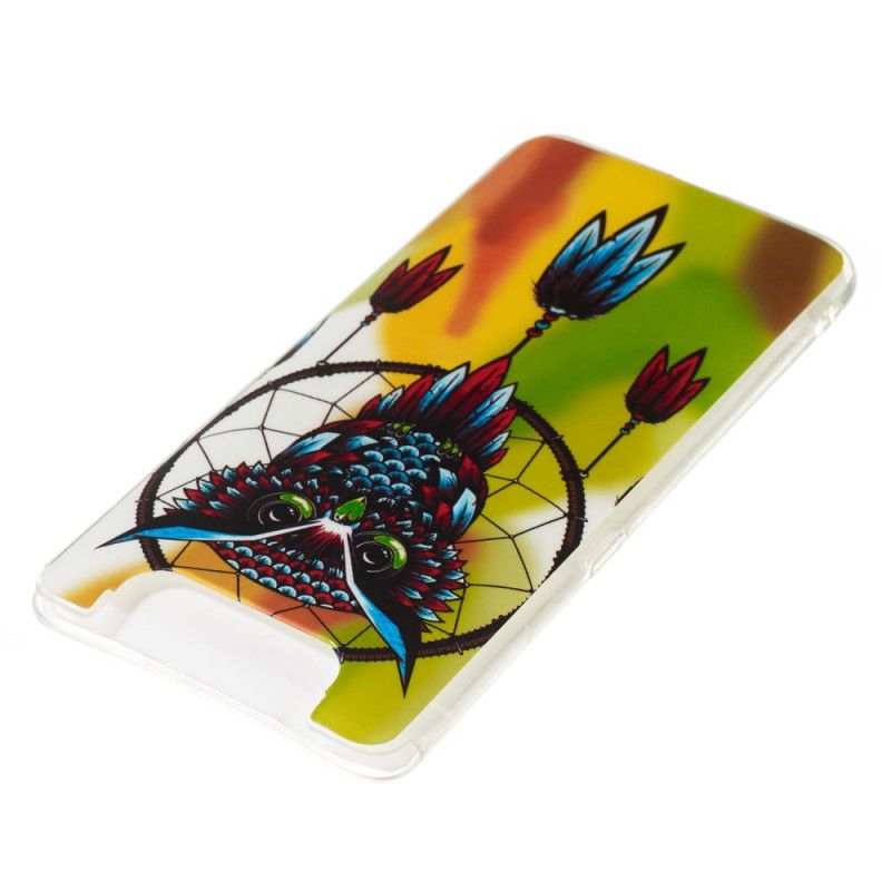 Coque Samsung Galaxy A90 / A80 Attrape Rêves Hibou Fluorescente