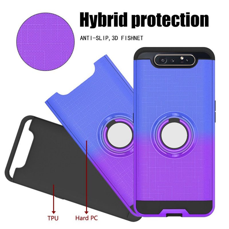 Coque Samsung Galaxy A90 / A80 Avec Anneau Gradient Color