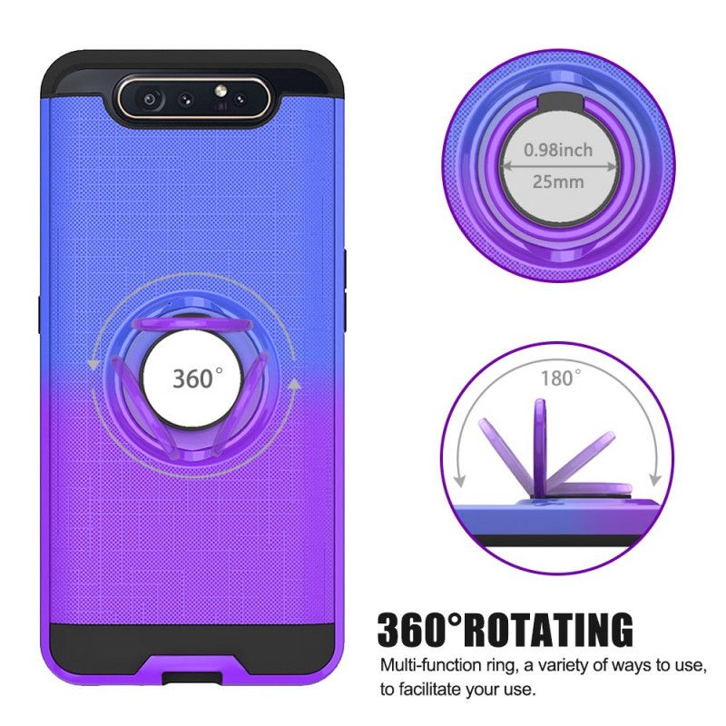 Coque Samsung Galaxy A90 / A80 Avec Anneau Gradient Color