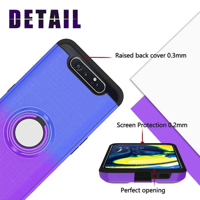 Coque Samsung Galaxy A90 / A80 Avec Anneau Gradient Color