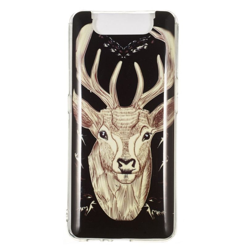 Coque Samsung Galaxy A90 / A80 Cerf Majestueux Fluorescente