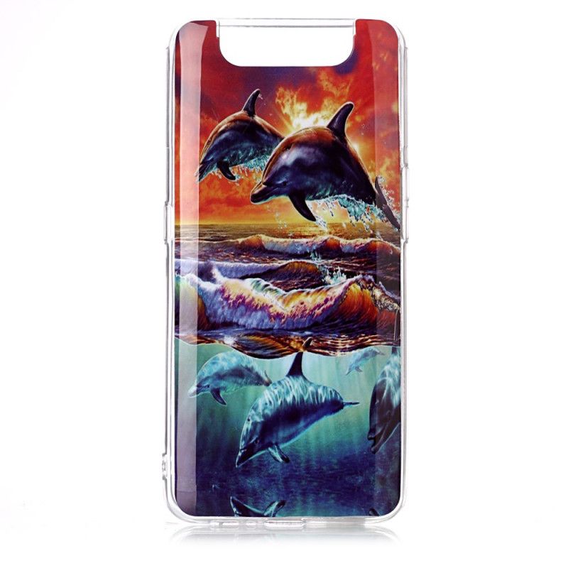 Coque Samsung Galaxy A90 / A80 Dauphins En Liberté