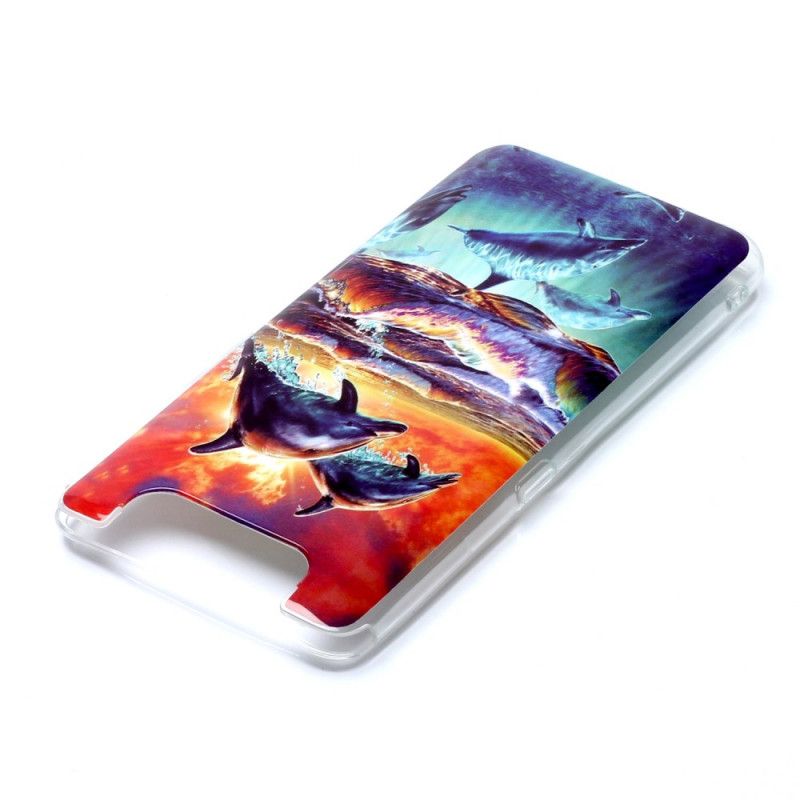 Coque Samsung Galaxy A90 / A80 Dauphins En Liberté