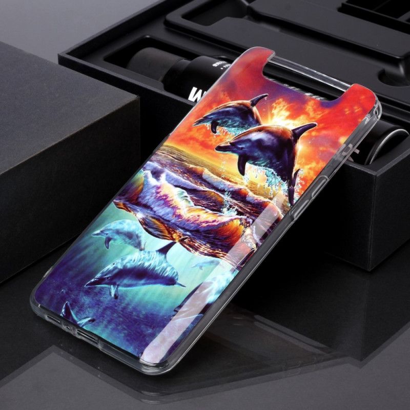 Coque Samsung Galaxy A90 / A80 Dauphins En Liberté