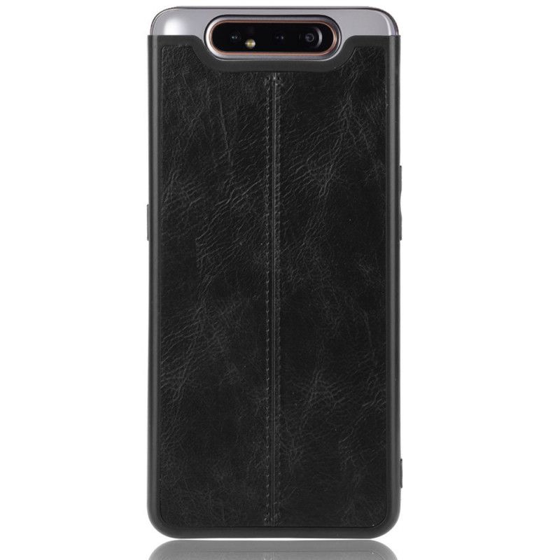 Coque Samsung Galaxy A90 / A80 Effet Cuir Couture