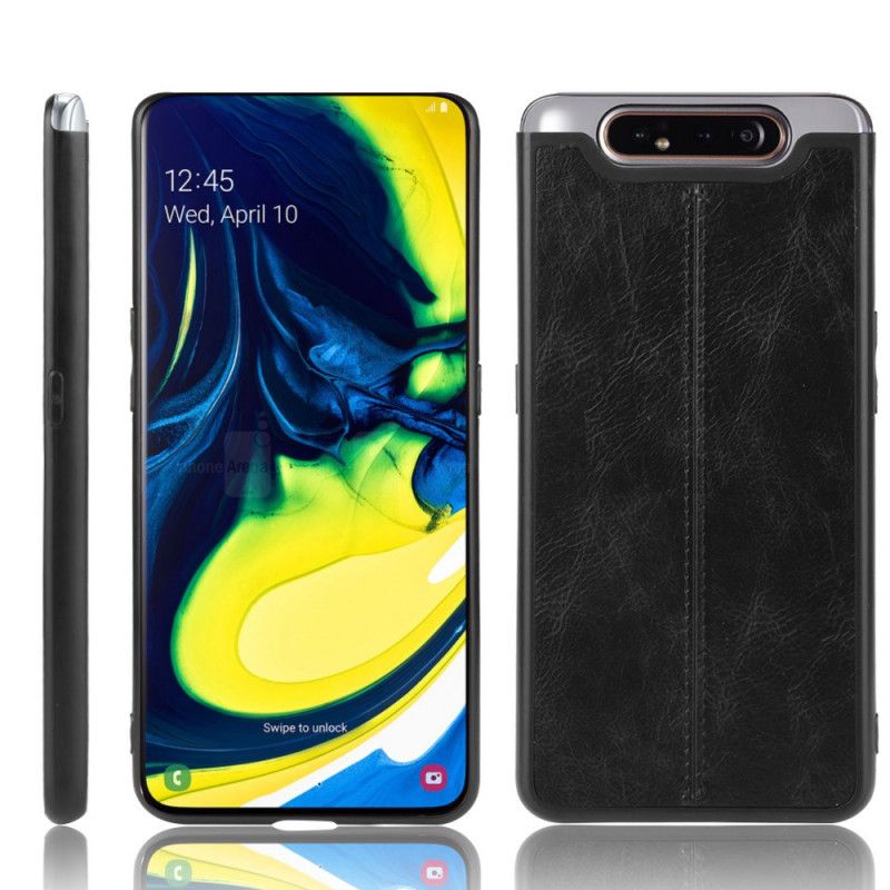 Coque Samsung Galaxy A90 / A80 Effet Cuir Couture