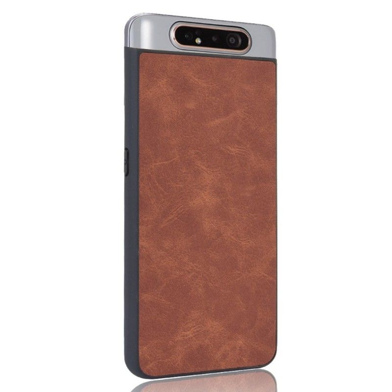 Coque Samsung Galaxy A90 / A80 Effet Cuir Look Vintage