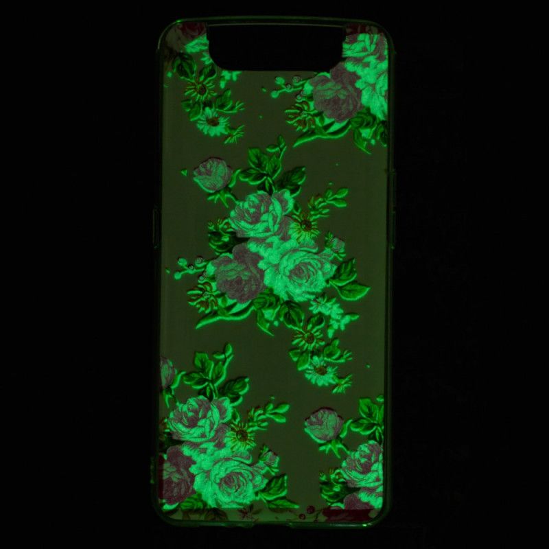 Coque Samsung Galaxy A90 / A80 Fleurs Liberty Fluorescente