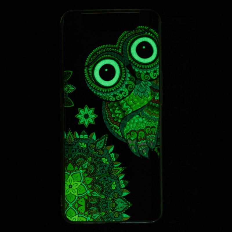 Coque Samsung Galaxy A90 / A80 Hibou Mandala Fluorescente