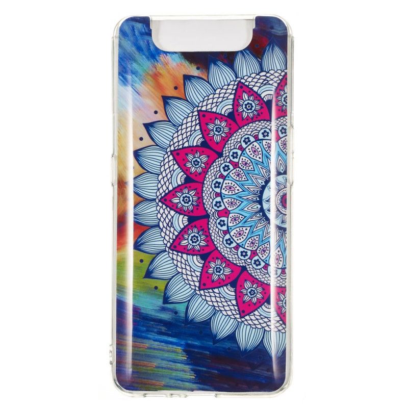 Coque Samsung Galaxy A90 / A80 Mandala Coloré Fluorescente