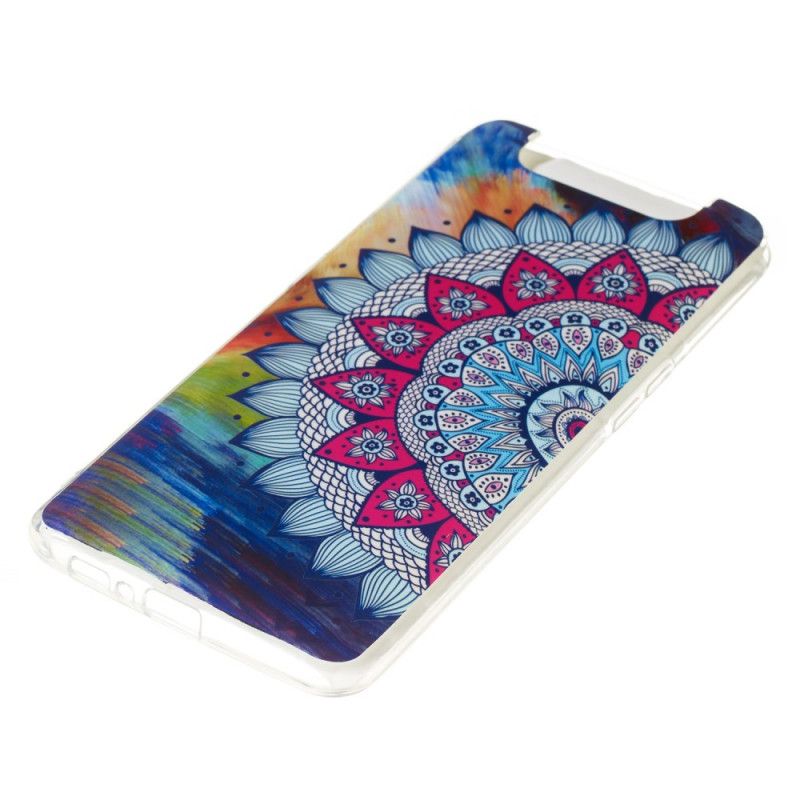 Coque Samsung Galaxy A90 / A80 Mandala Coloré Fluorescente