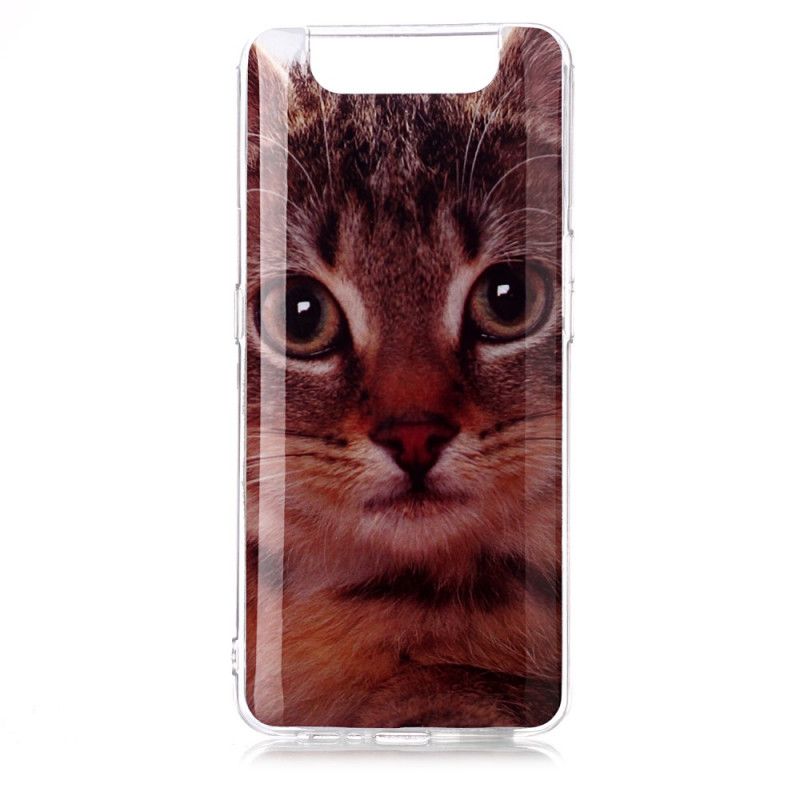 Coque Samsung Galaxy A90 / A80 Yeux De Chat Roux