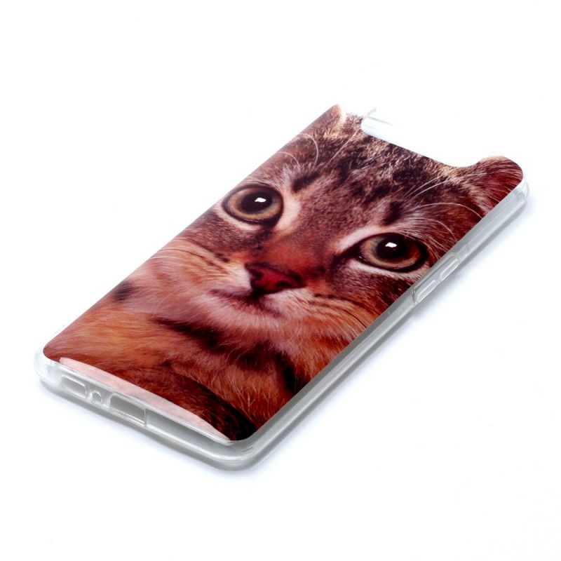 Coque Samsung Galaxy A90 / A80 Yeux De Chat Roux