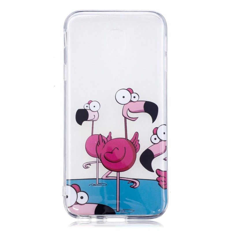 Coque Samsung Galaxy J3 2017 Drôles De Flamants Roses