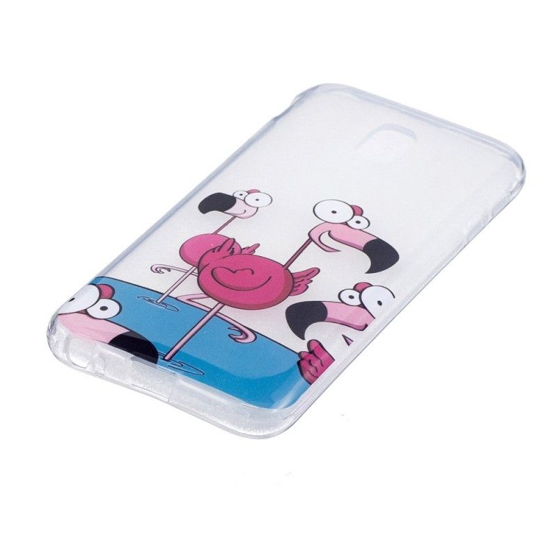 Coque Samsung Galaxy J3 2017 Drôles De Flamants Roses