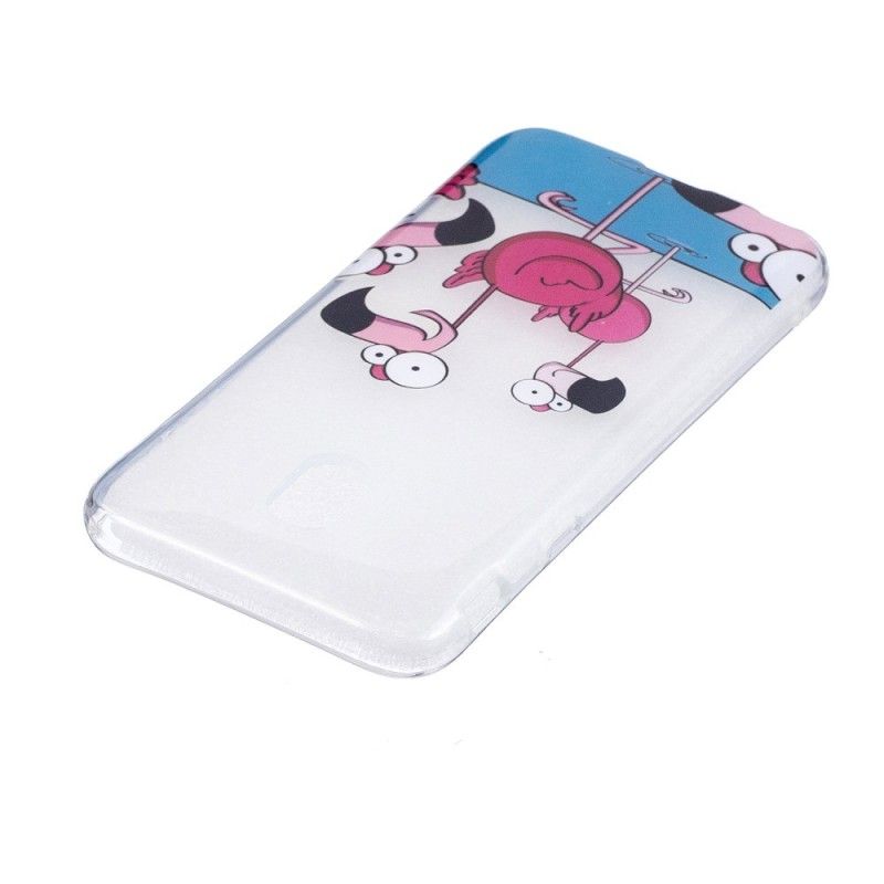 Coque Samsung Galaxy J3 2017 Drôles De Flamants Roses