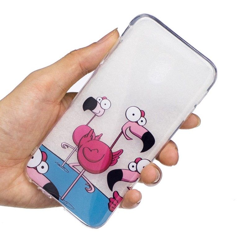 Coque Samsung Galaxy J3 2017 Drôles De Flamants Roses