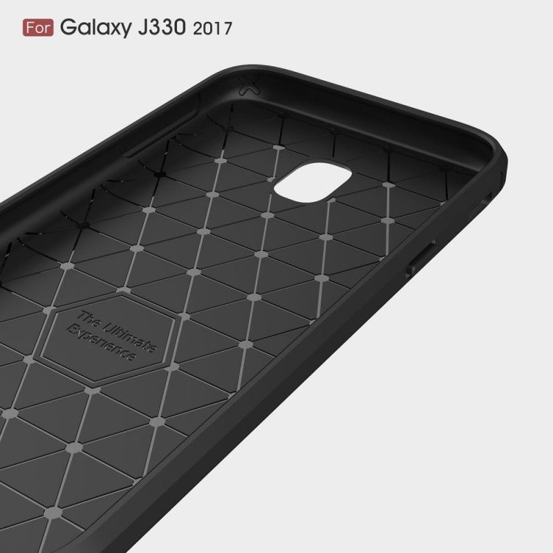 Coque Samsung Galaxy J3 2017 Fibre Carbone Brossée