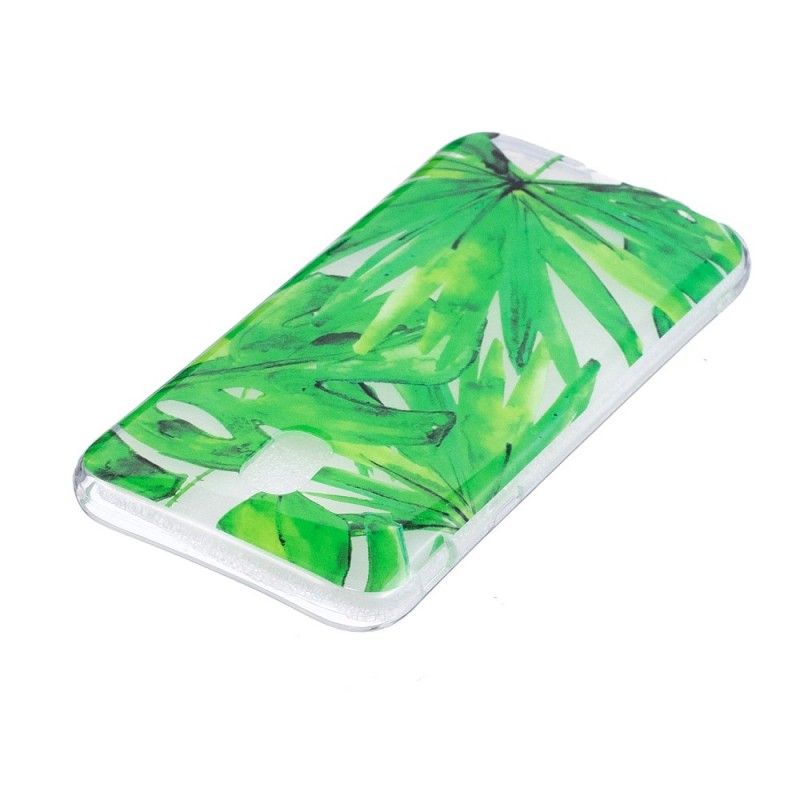 Coque Samsung Galaxy J3 2017 Transparente Feuilles