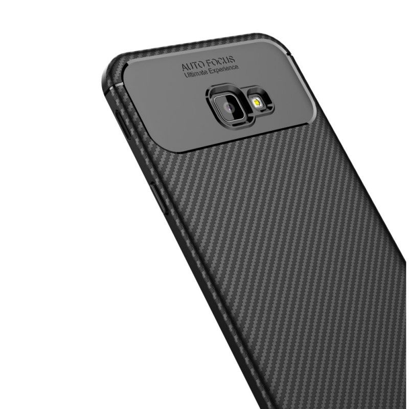 Coque Samsung Galaxy J4 Plus Flexible Texture Fibre Carbone