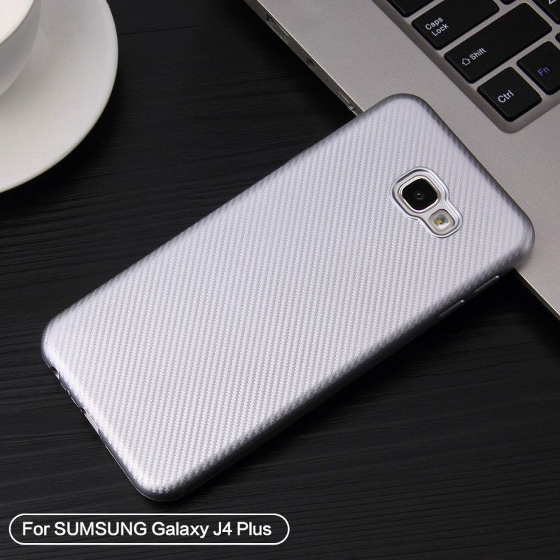 Coque Samsung Galaxy J4 Plus Tissée Antidérapante