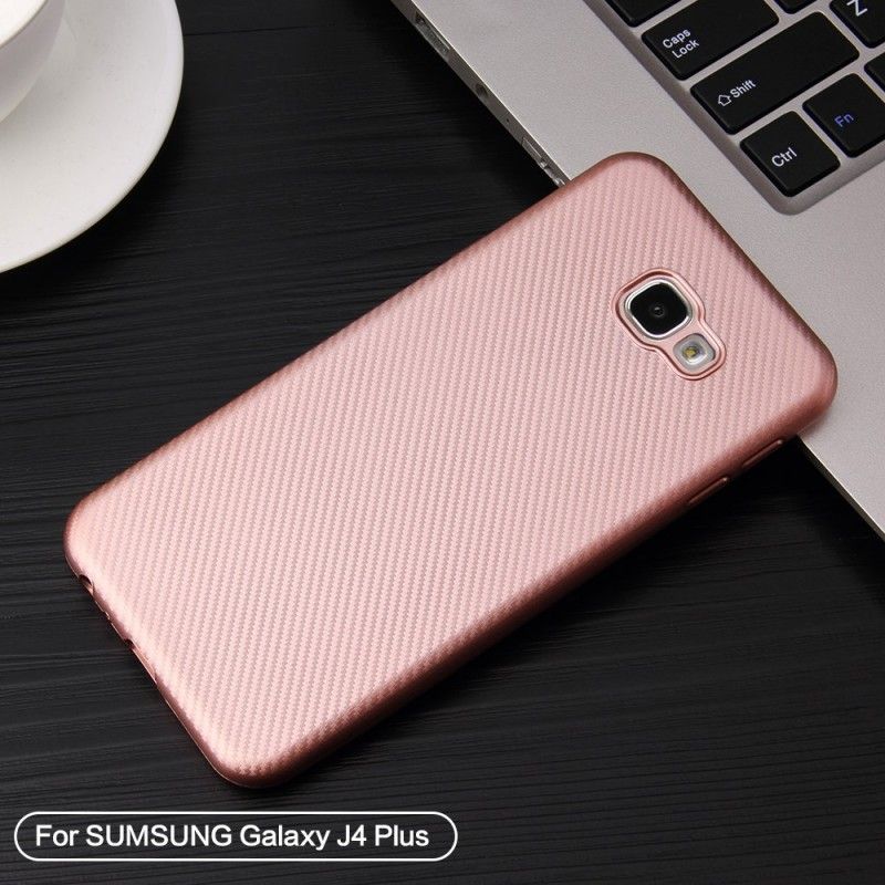 Coque Samsung Galaxy J4 Plus Tissée Antidérapante