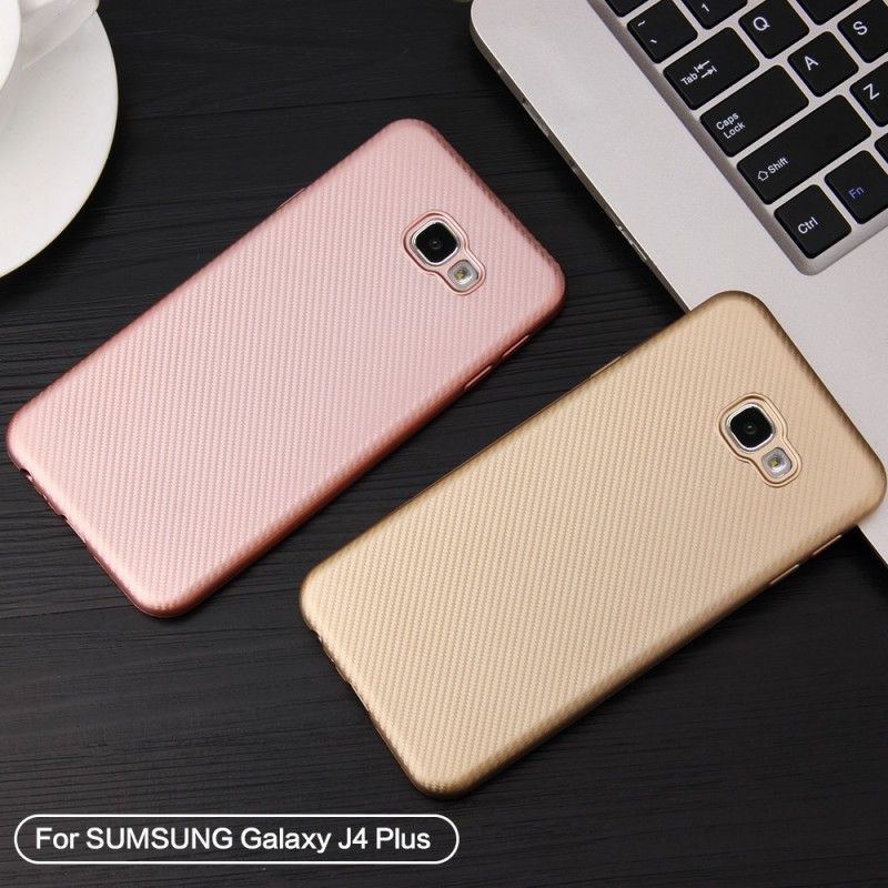 Coque Samsung Galaxy J4 Plus Tissée Antidérapante