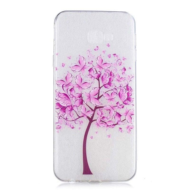 Coque Samsung Galaxy J4 Plus Transparente Arbre À Papillons