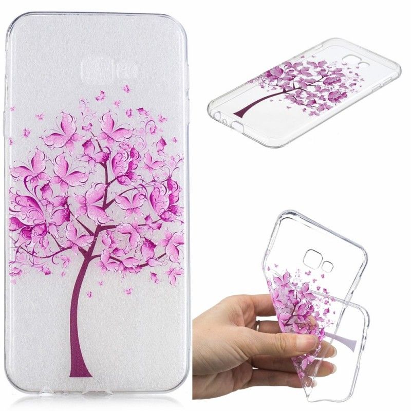 Coque Samsung Galaxy J4 Plus Transparente Arbre À Papillons