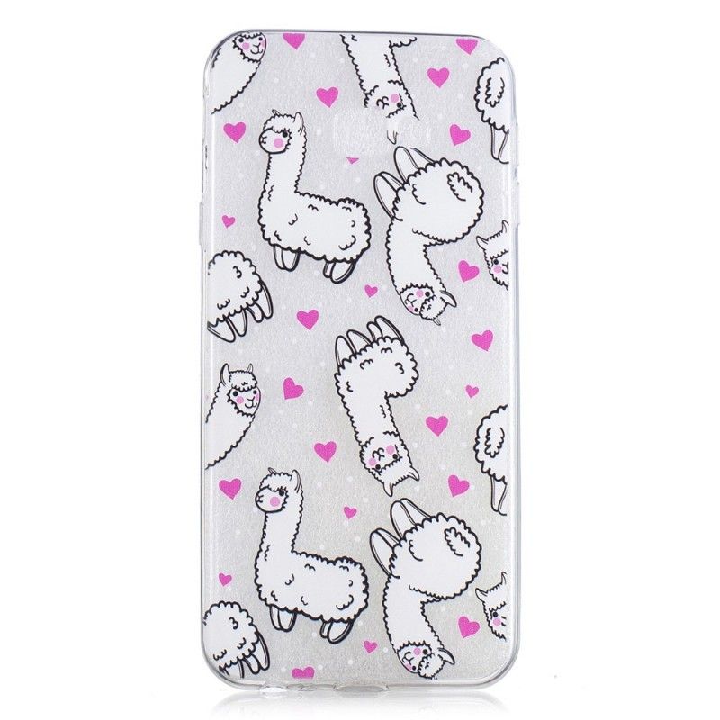 Coque Samsung Galaxy J4 Plus Transparente Lamas Fun