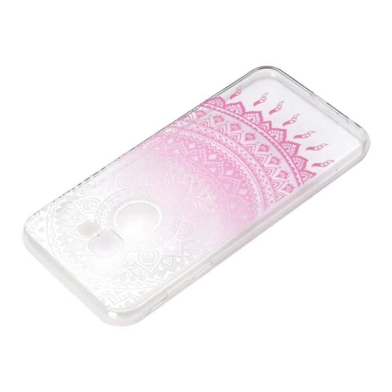 Coque Samsung Galaxy J4 Plus Transparente Mandala Coloré