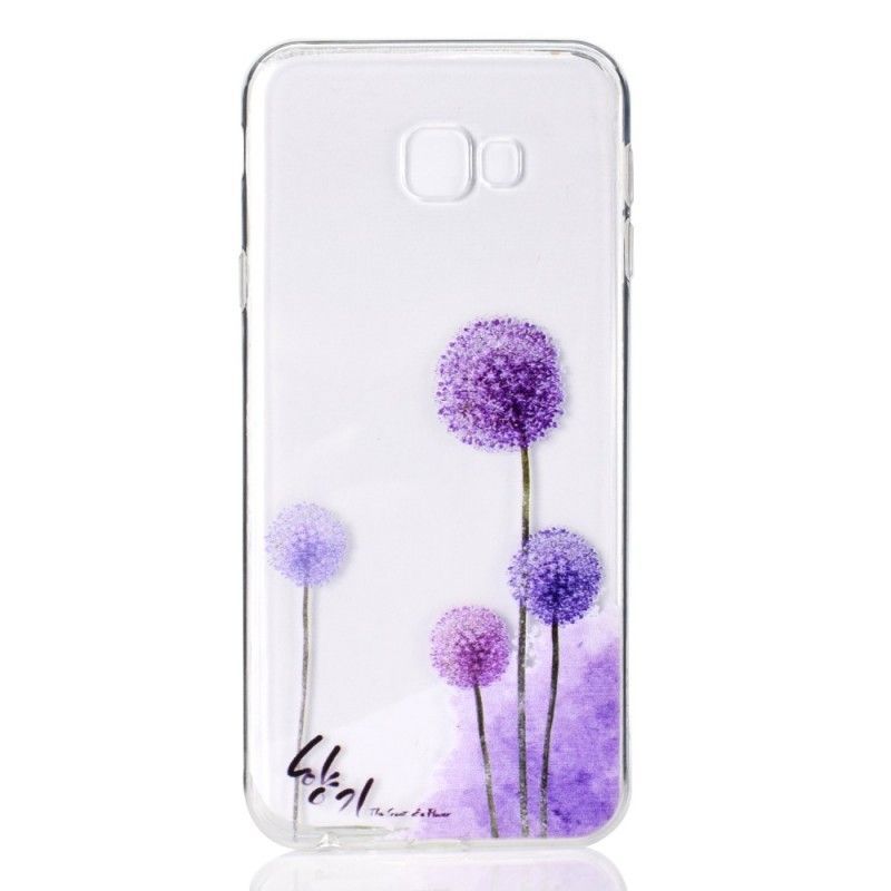 Coque Samsung Galaxy J4 Plus Transparente Pissenlits Colorés